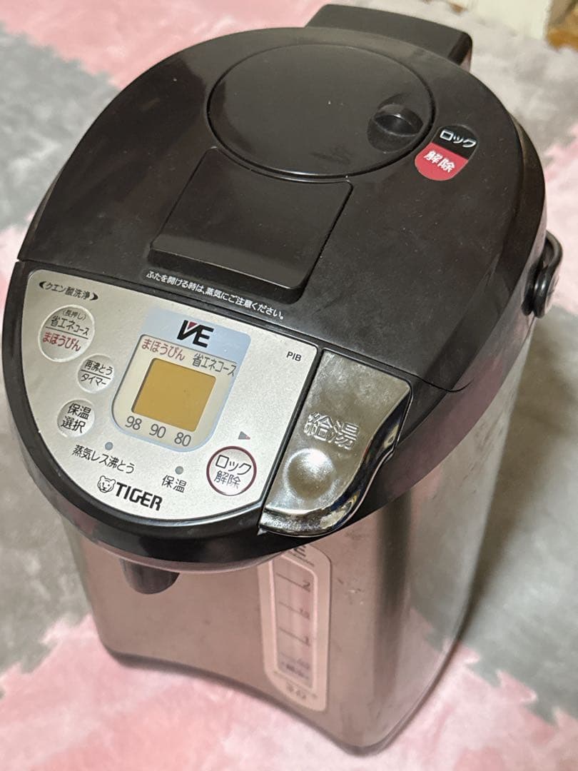 TIGER VE 電気ポット シルバー