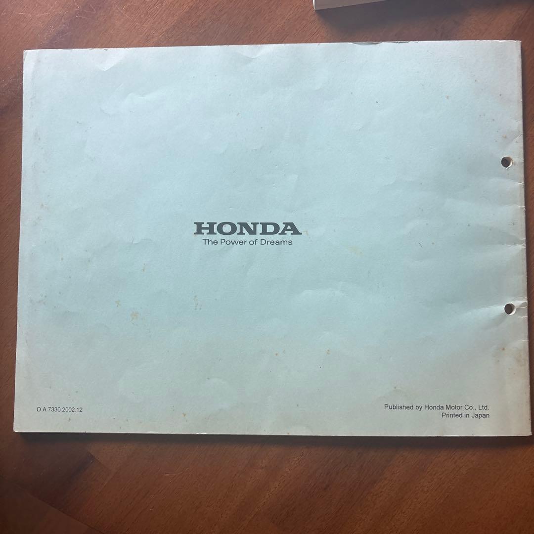 HONDA ZOOMER ホンダ　ズーマー サービスマニュアルとパーツカタログ