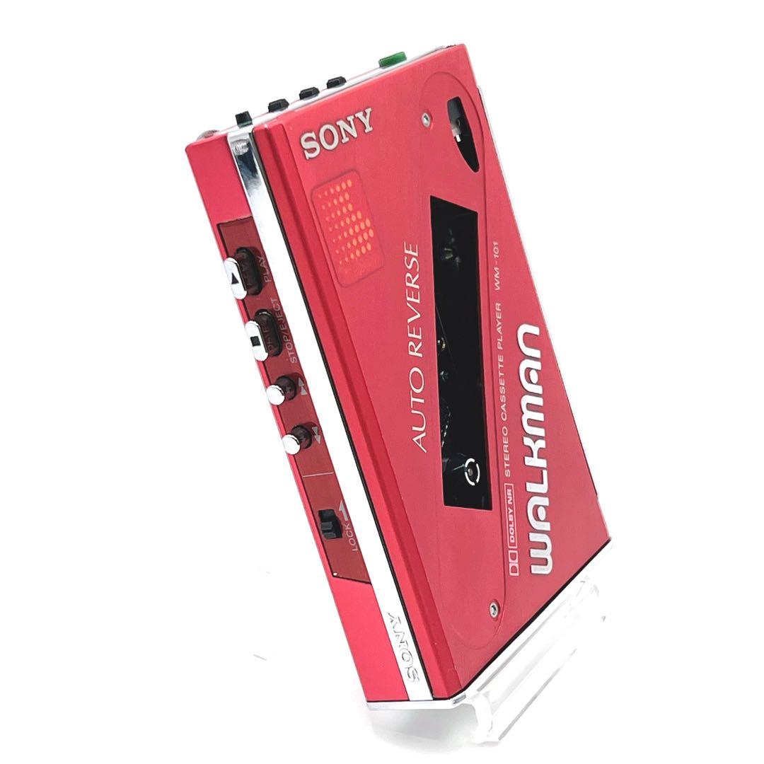 【美品・動作品】 SONY WM-101 カセットウォークマン 希少色　再生OK