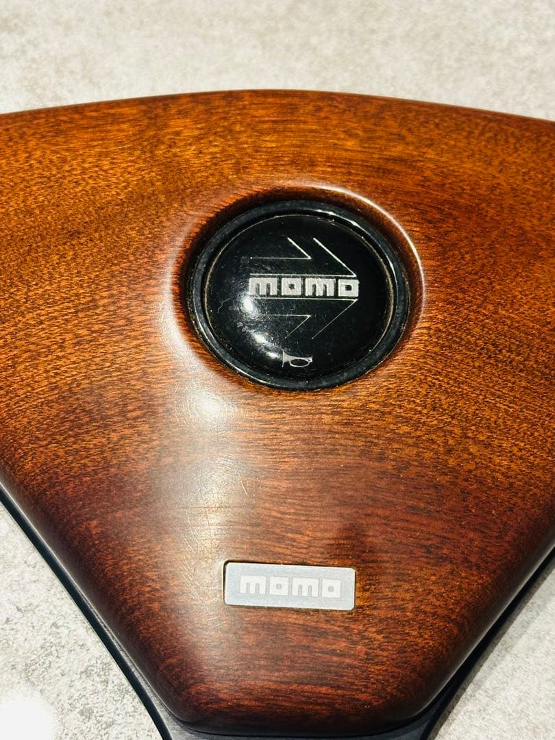 momo ウッド ステアリング トラック ハンドル 超希少 当時物 デコトラ