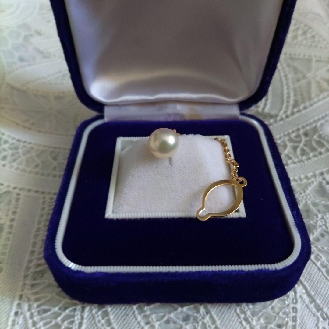 パールピンブローチ タイタック ネクタイピン 真珠 冠婚葬祭 USA