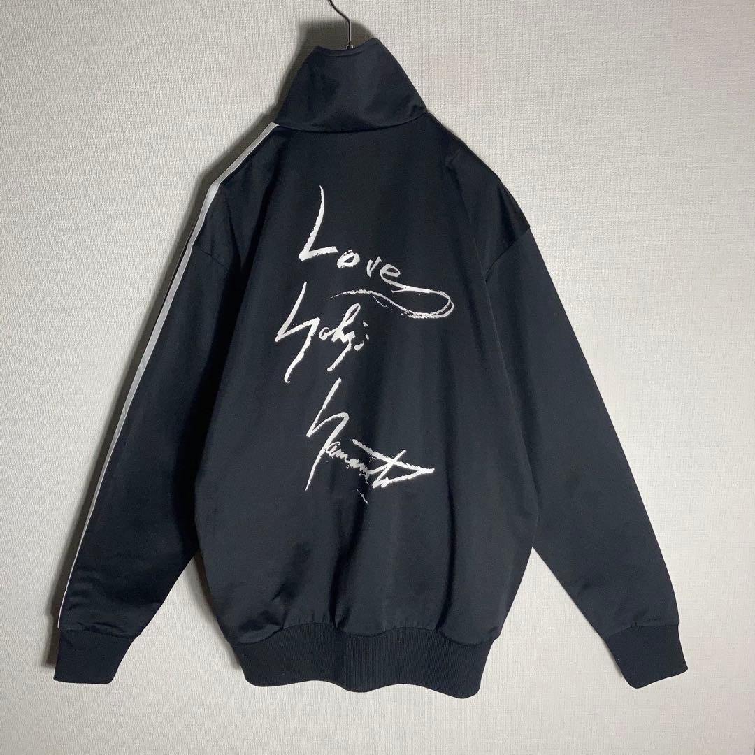 【極美品】Y-3 ジャージ トラックジャケット LOVE YOHJI 黒 M.