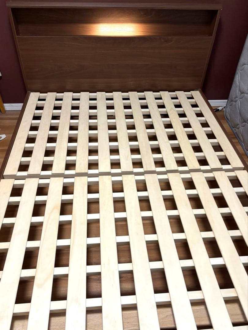 【フランスベッド】ダブル　フレームPR70-06C （レッグ） ウォールナット