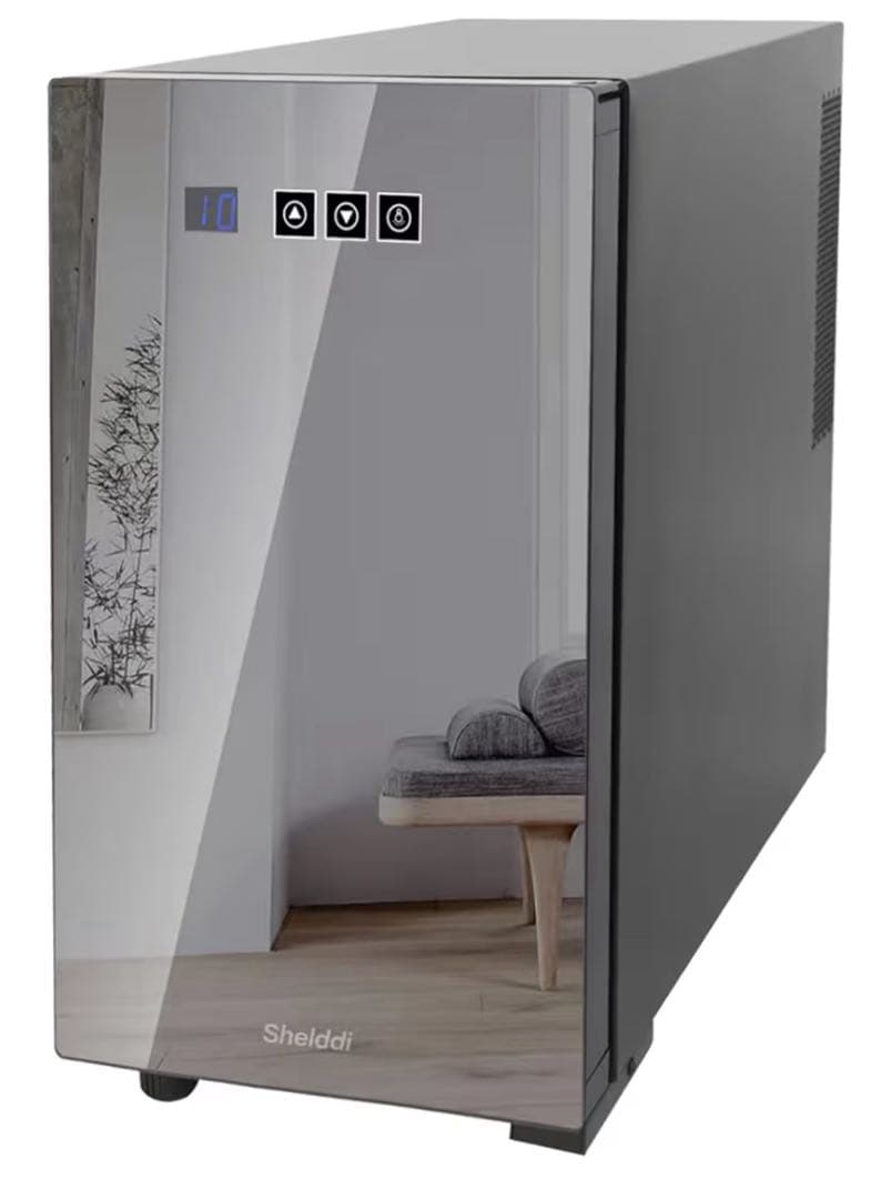 Shelddi 小型冷蔵庫 23L 静音 おしゃれ 一人用 1ドア ペルチェ式