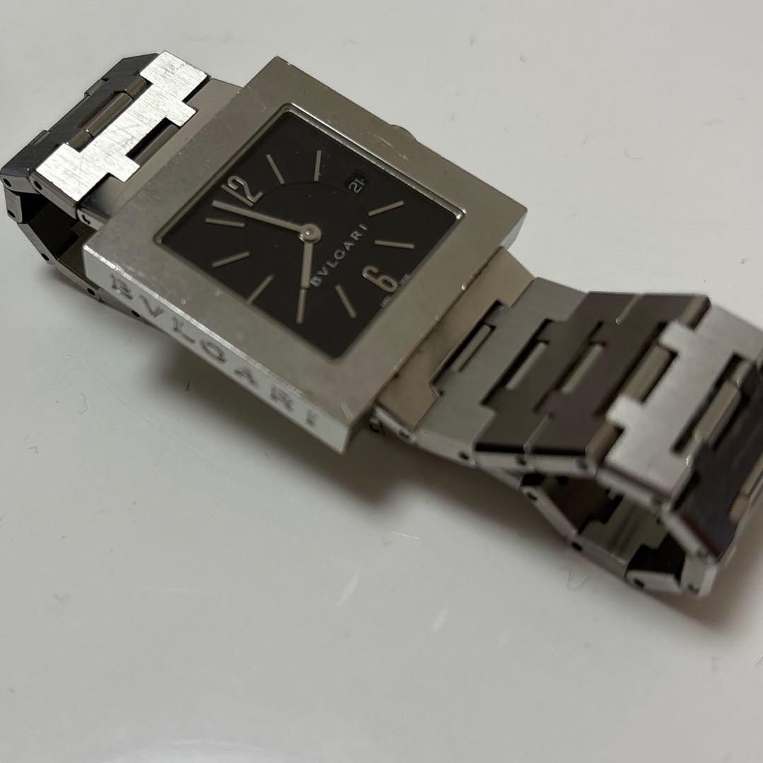 BVLGARI シルバー スクエア型 時計