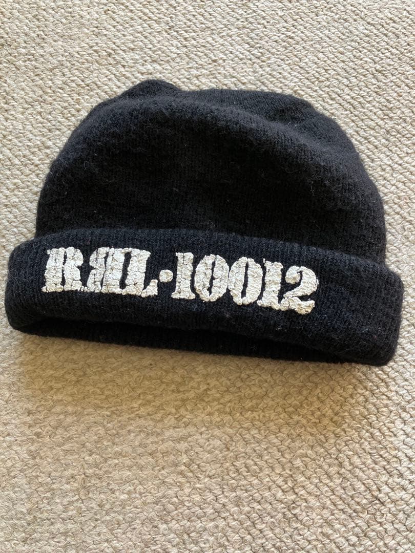 RRL ヴィンテージ ステンシルロゴ ウール ニットキャップ