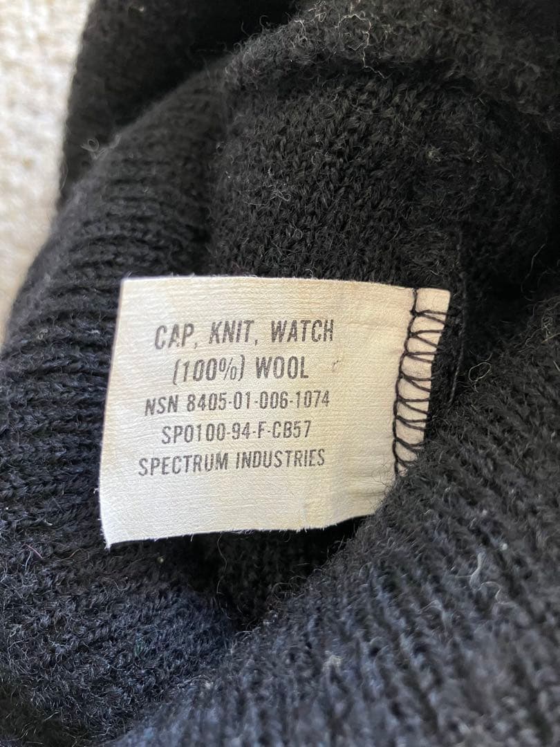 RRL ヴィンテージ ステンシルロゴ ウール ニットキャップ