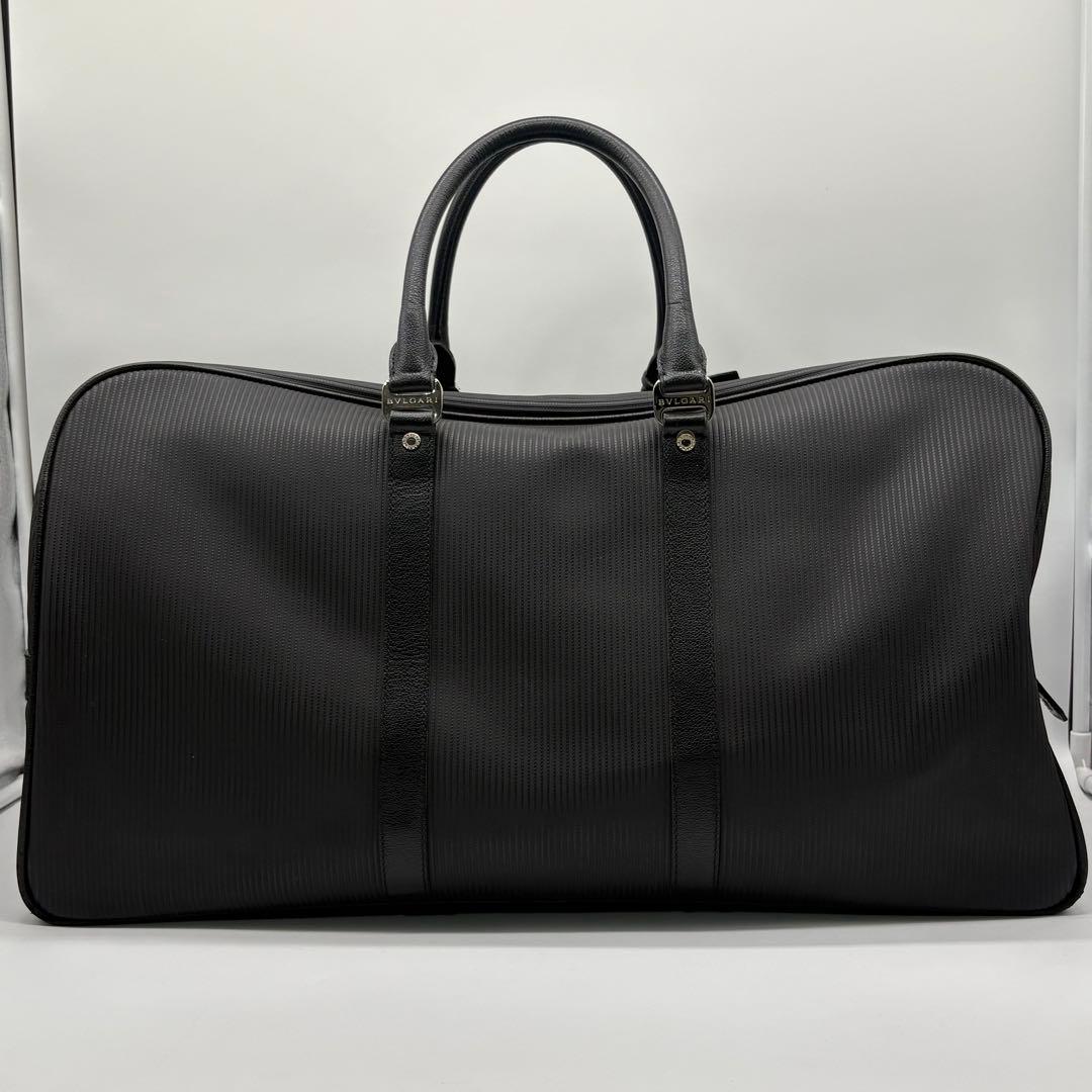 【たっと様】BVLGARI ブルガリ ボストンバッグ ハンド ミレリゲ 黒