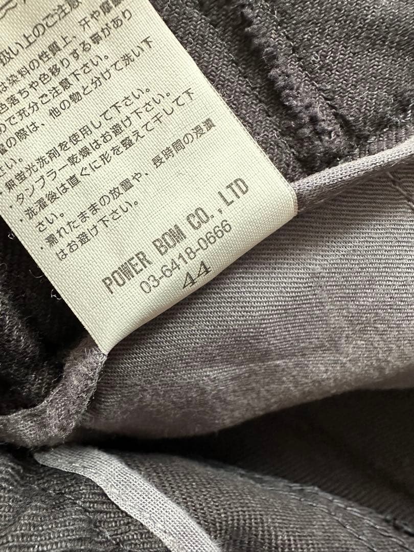 CIVARIZE / バナナシルエットコードカーゴパンツ 44 ブラック