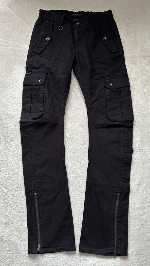 CIVARIZE / バナナシルエットコードカーゴパンツ 44 ブラック