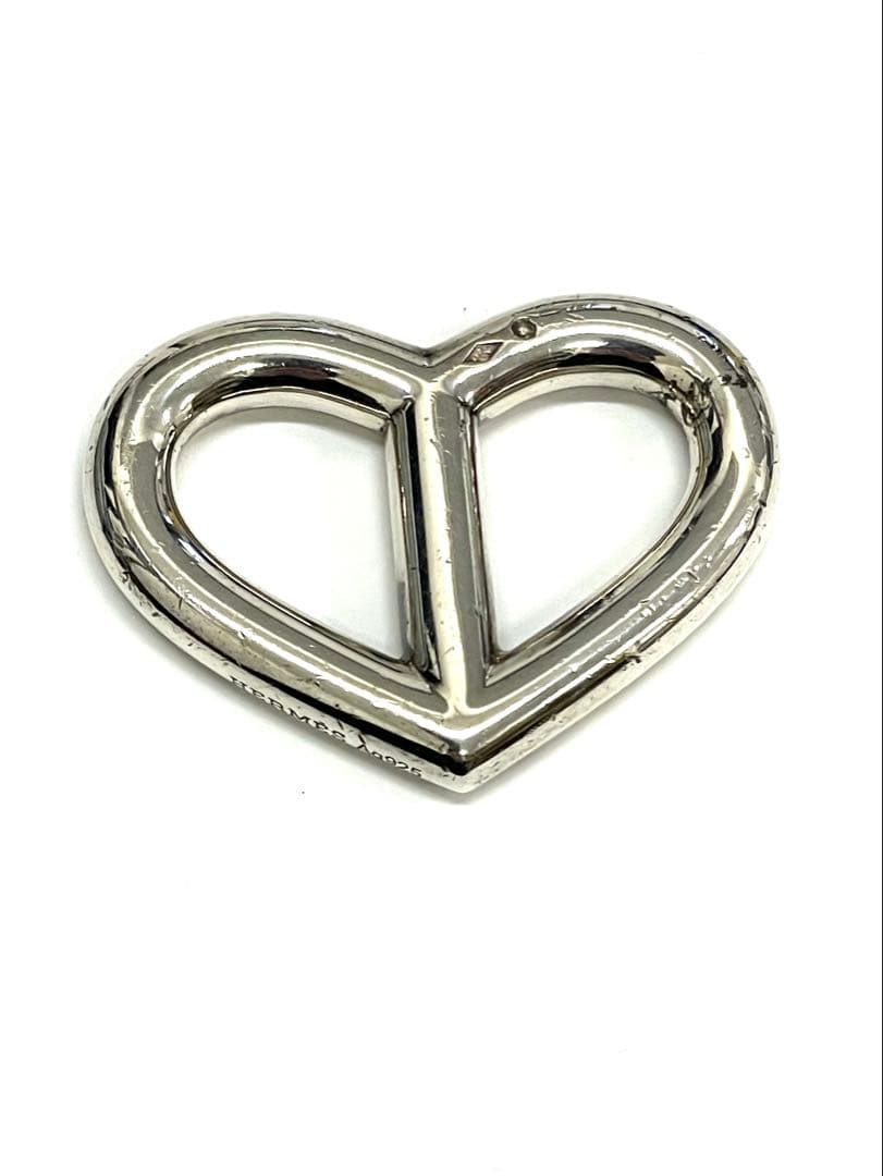 正規品HERMESハートアミュレットネックレス シェーヌダンクル