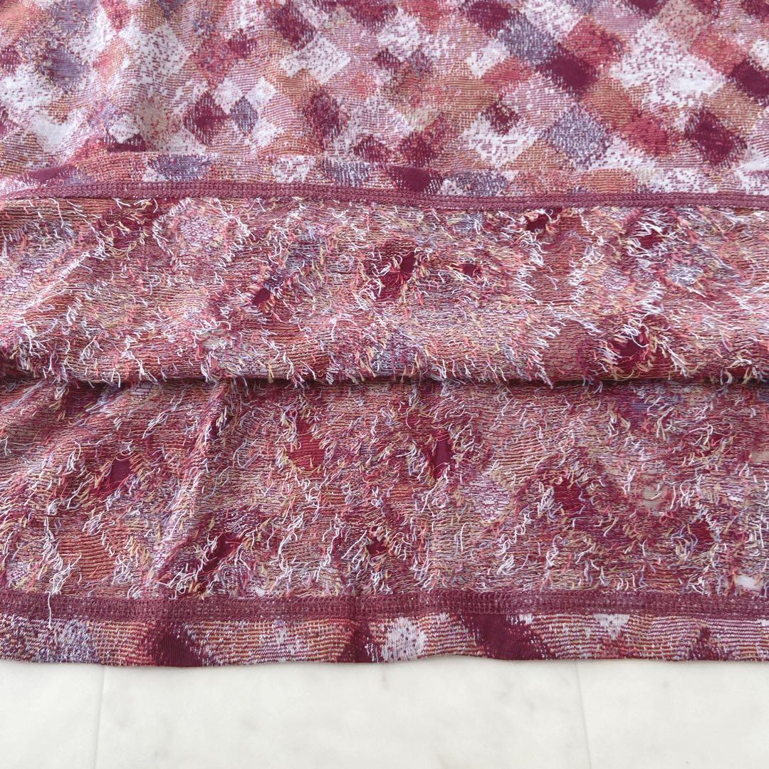 ✨美品✨ヨーガンレールモザイク柄フレンチ袖チュニックワンピース　定価35,200