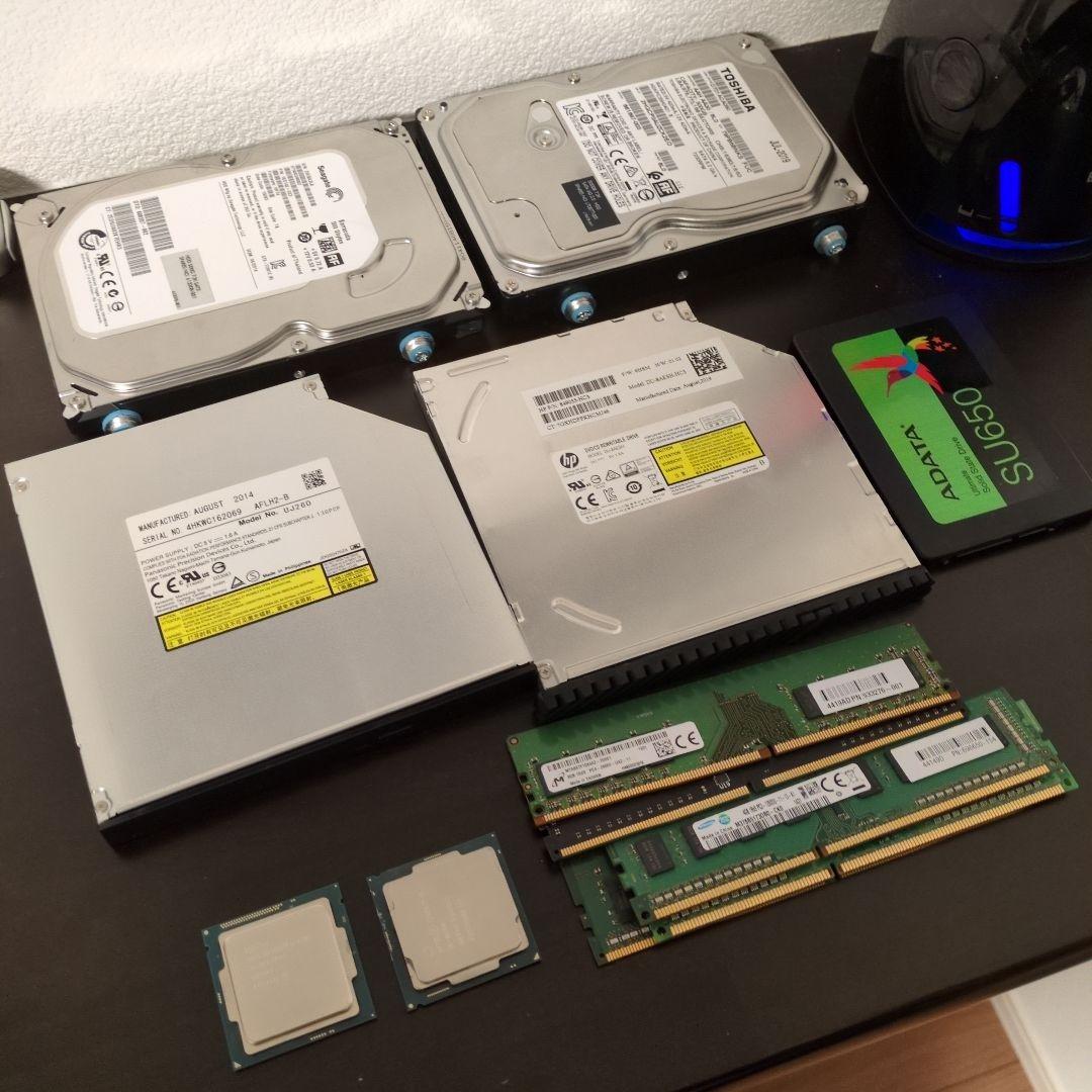 Intel Core i5 CPU &メモリ。ハードディスクセッド