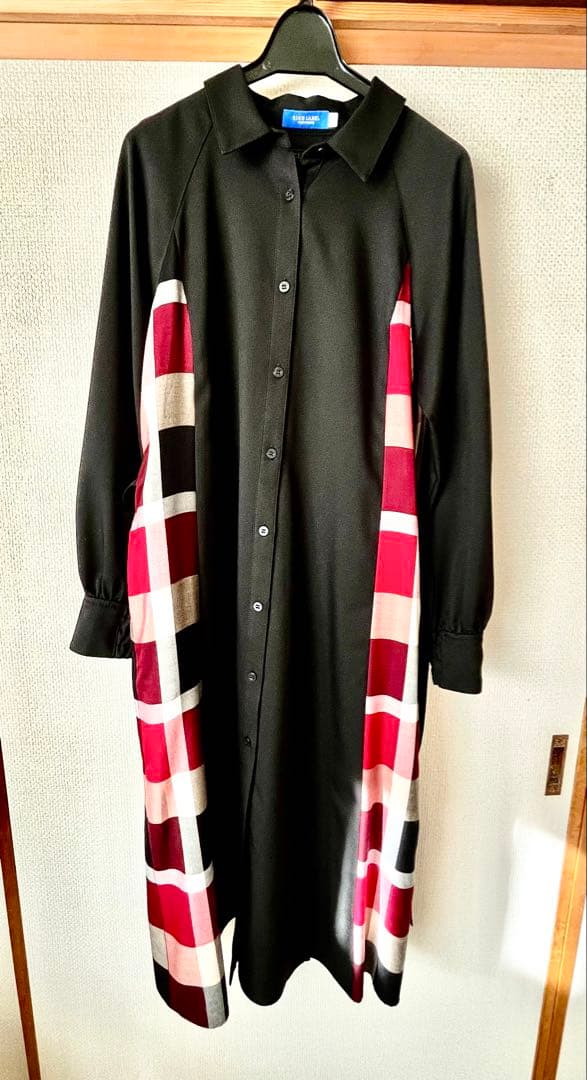 【極美品】BLUE LABELブルーレーベル　チェックシャツワンピース38サイズ