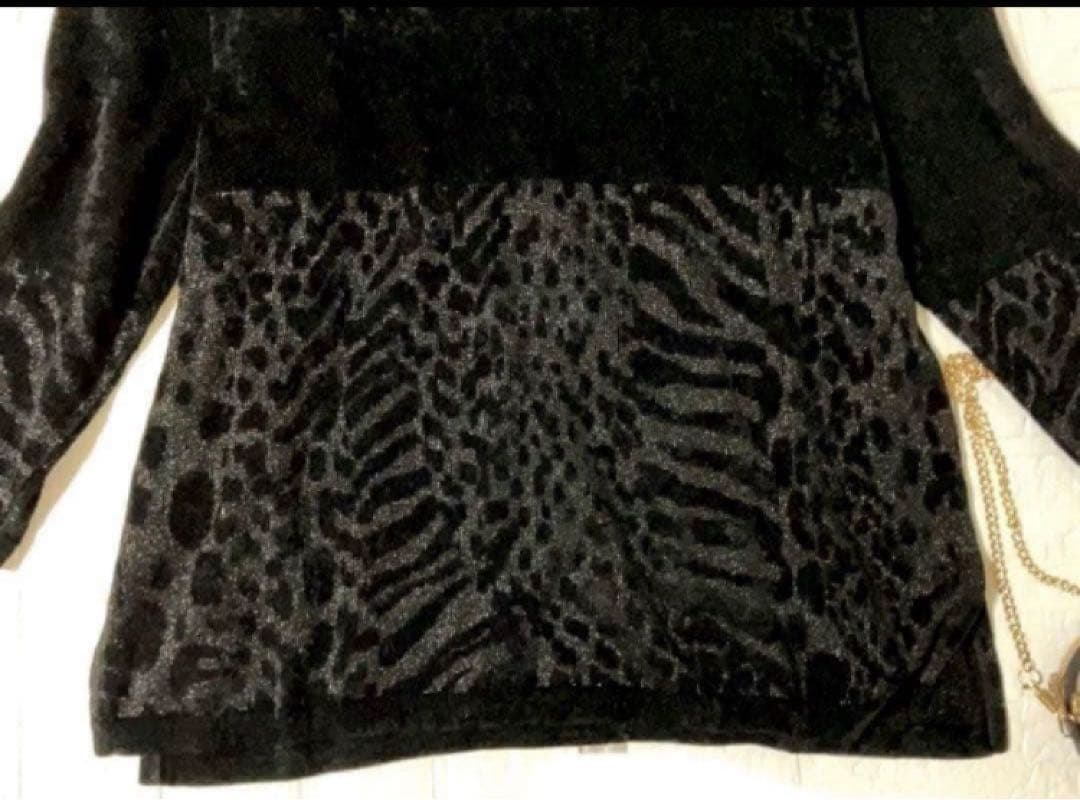 そ*ん様 美品　LEONARD レオナール　ベロア調　チュニック　厚手　L XL