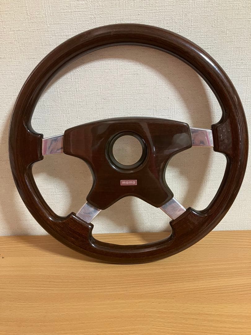 MOMO 4本スポーク ウッドステアリング アストラ ASTRA 当時物 旧車