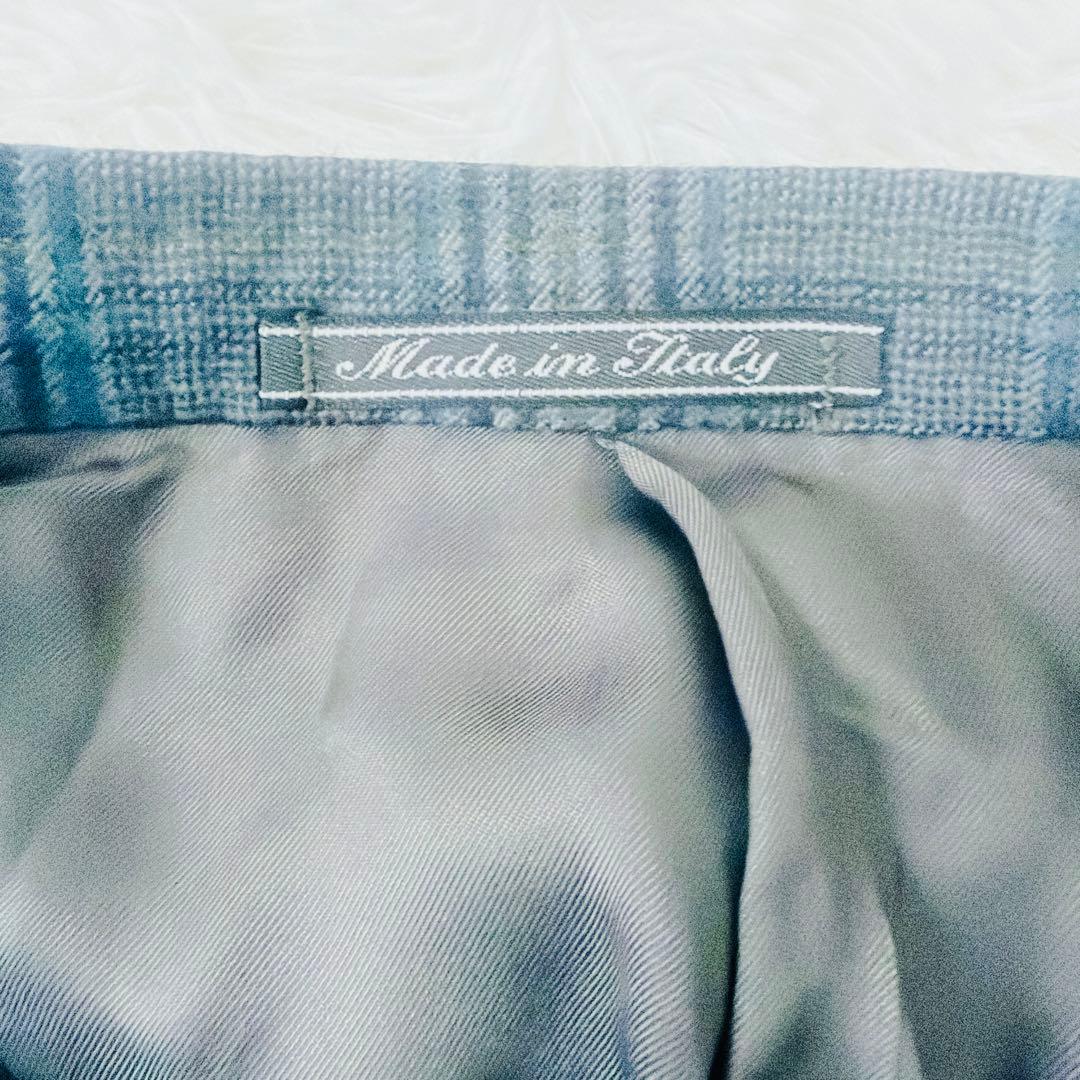 現行 極美品 dunhill カシミヤ混 テーラード ジャケット チェック XL