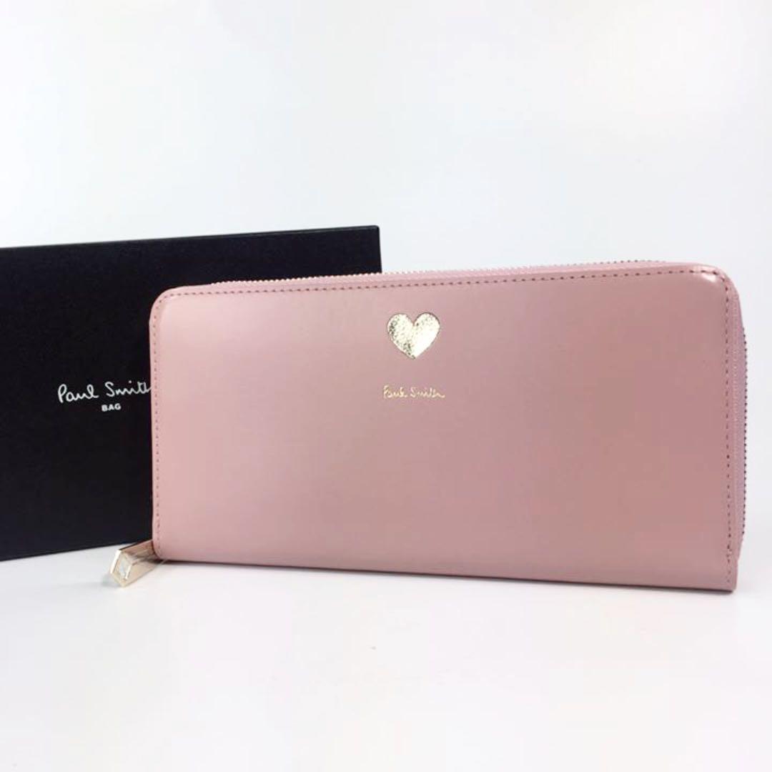 新品 ポールスミス 財布 長財布 ピンク レディース 24wd784