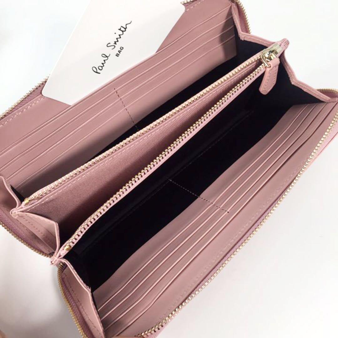 新品 ポールスミス 財布 長財布 ピンク レディース 24wd784
