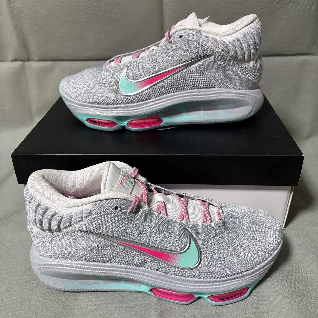 ナイキ　G.Tハッスル3 グレー　グリーン　ピンク　緑　27.0