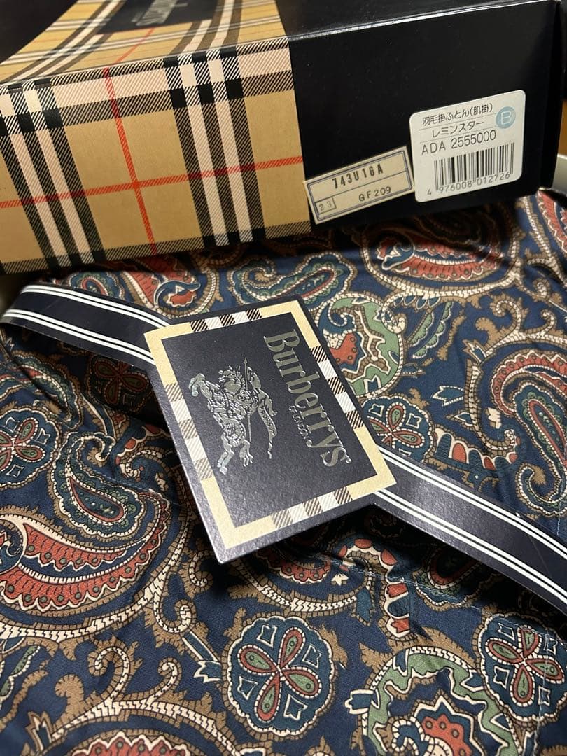 BURBERRYバーバリー羽毛掛ふとん2個セット シングルサイズ150×200