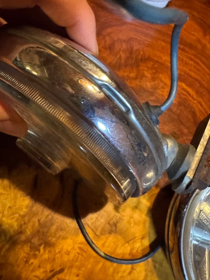 旧車にマーシャルヘッドライト819 長期保管品　ジャンクとして