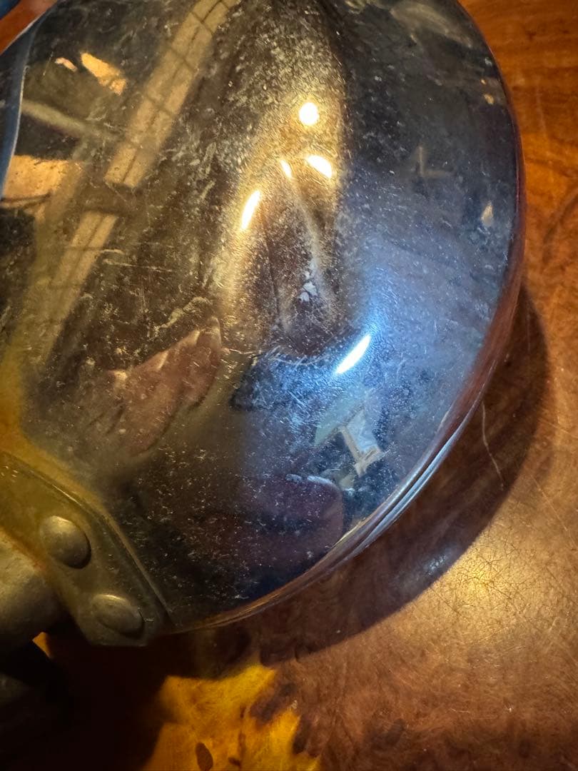 旧車にマーシャルヘッドライト819 長期保管品　ジャンクとして