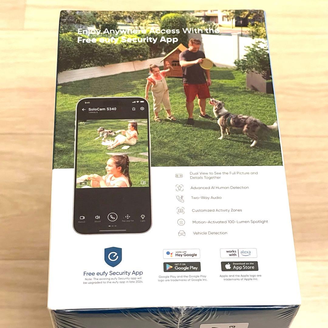 【新品】 eufy Security SoloCam S340 防犯カメラ