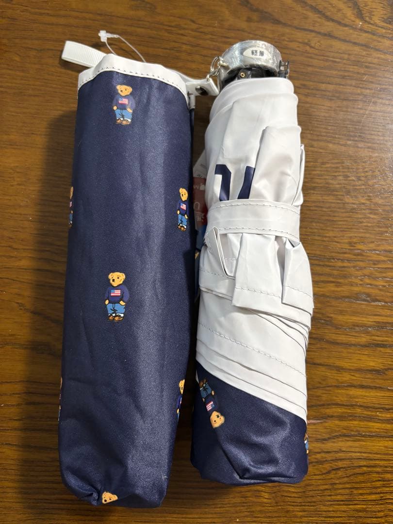 POLO RALPH LAUREN 晴雨兼用日傘 折りたたみ傘 ポロベア遮光UV