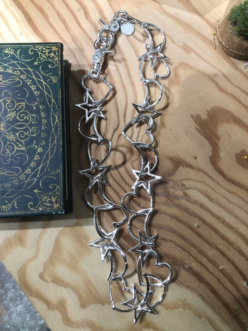 ヨ*ー様 jieda 2WAY STAR MOON HEART CHAIN