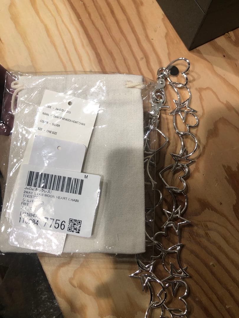 ヨ*ー様 jieda 2WAY STAR MOON HEART CHAIN