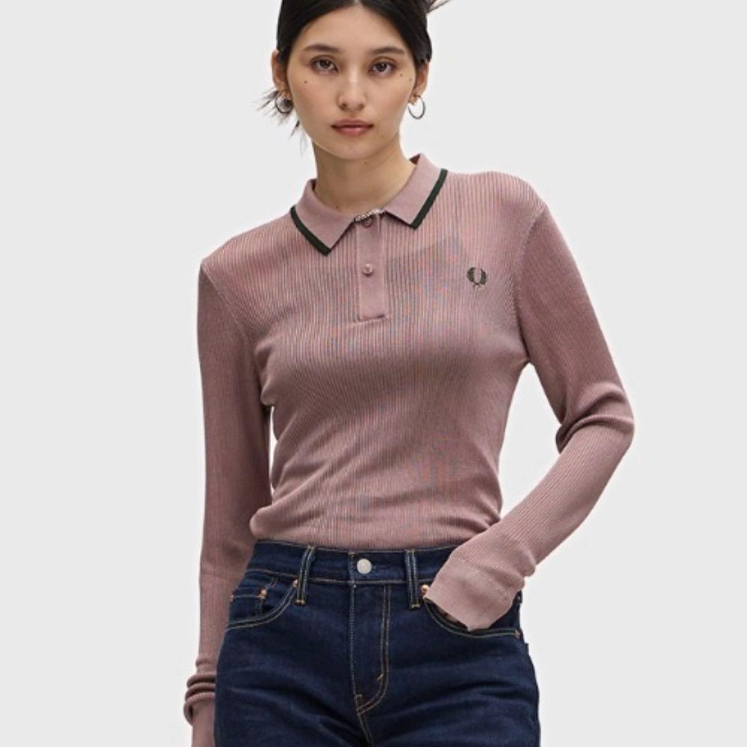 Ribbed Knitted Shirt FRED PERRY サイズ10