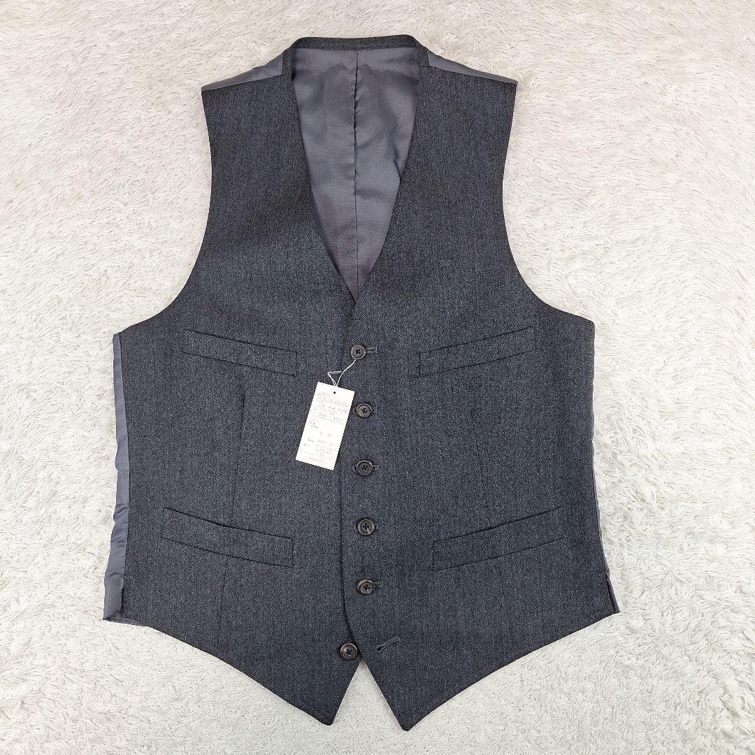 未使用品✨J.PRESS ヘリンボーン　テーラードジャケット+ベスト　A5　M