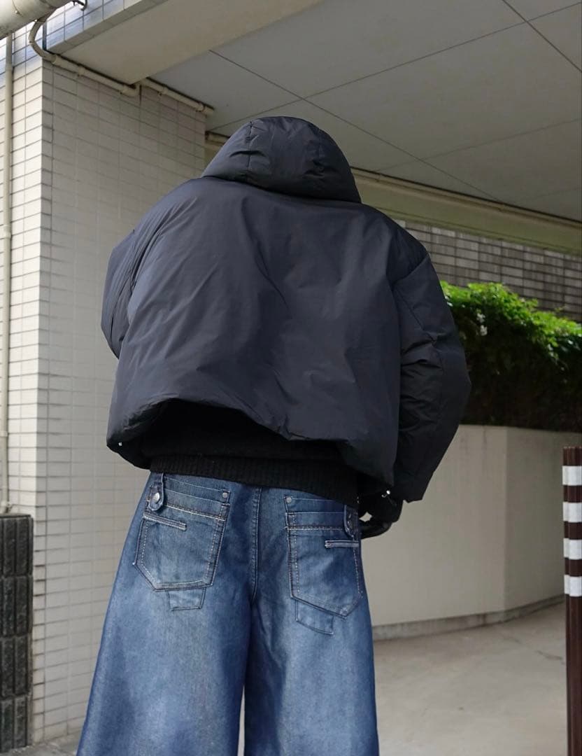 k*i様 Wide & Short length Black puffer ja