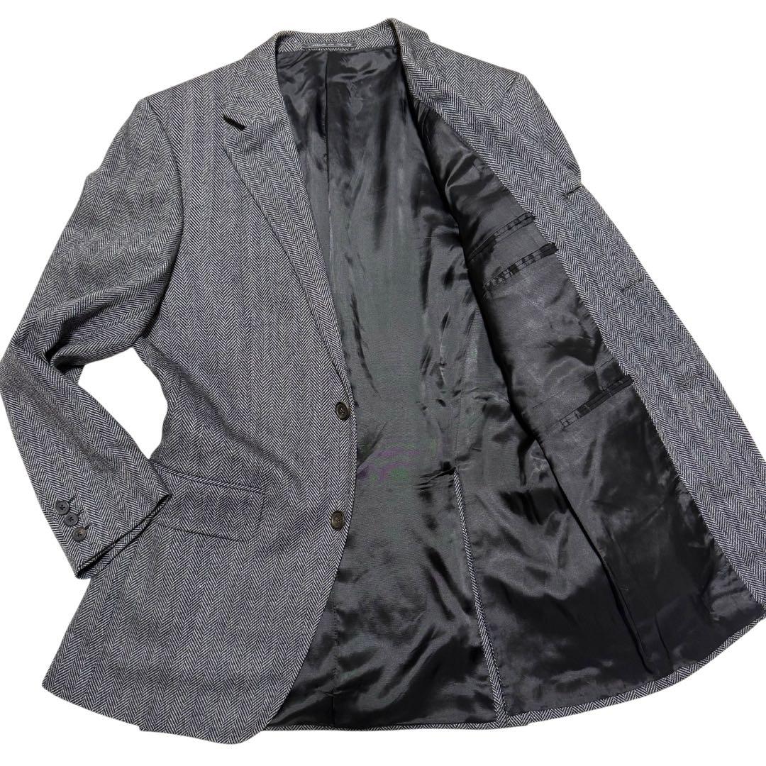 GUCCI グッチ シングル テーラードジャケット ヘリンボーン イタリア製 L