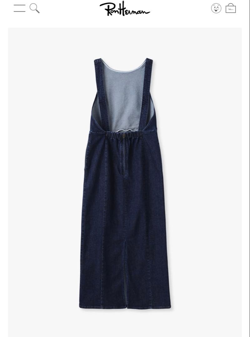 ロンハーマン　デニムエプロンドレス