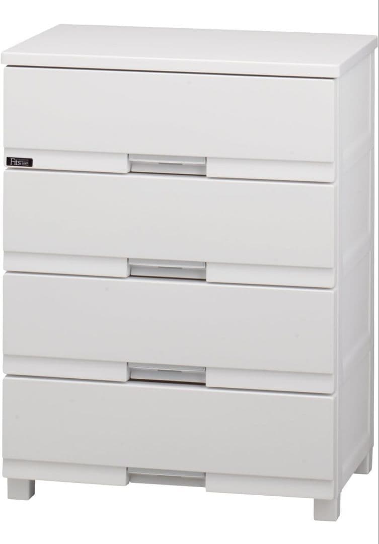 天馬(Tenma) 光沢仕上げのチェスト完成品 フィッツプラスプレミアム 4段