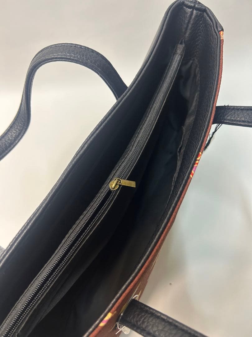 新品未使用品　岡重 吉祥文様 和装バッグ 岡重 OKAJIMA 茶