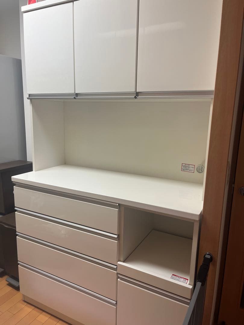 【早い者勝ち♪送料込み！】ニトリ　食器棚　120cm キッチンボード☆ 白