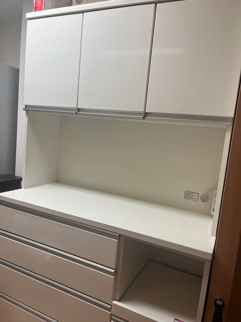 【早い者勝ち♪送料込み！】ニトリ　食器棚　120cm キッチンボード☆ 白