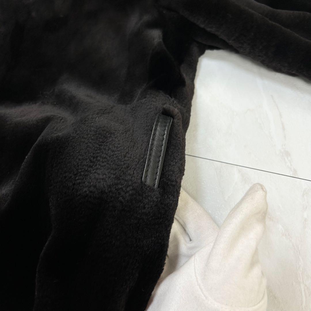 希少 美品 サガミンク ロイヤル レオパード柄 毛皮 ロングコート 42