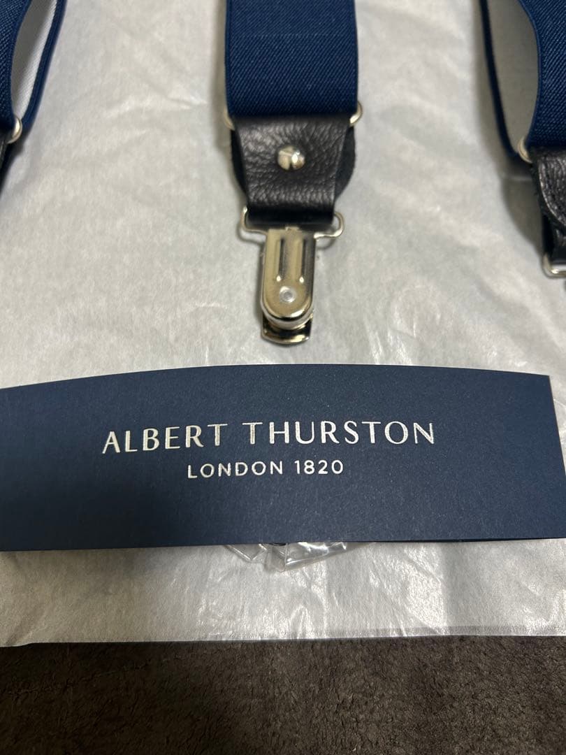 R*l様 アルバートサーストン サスペンダー（ネイビー無地）