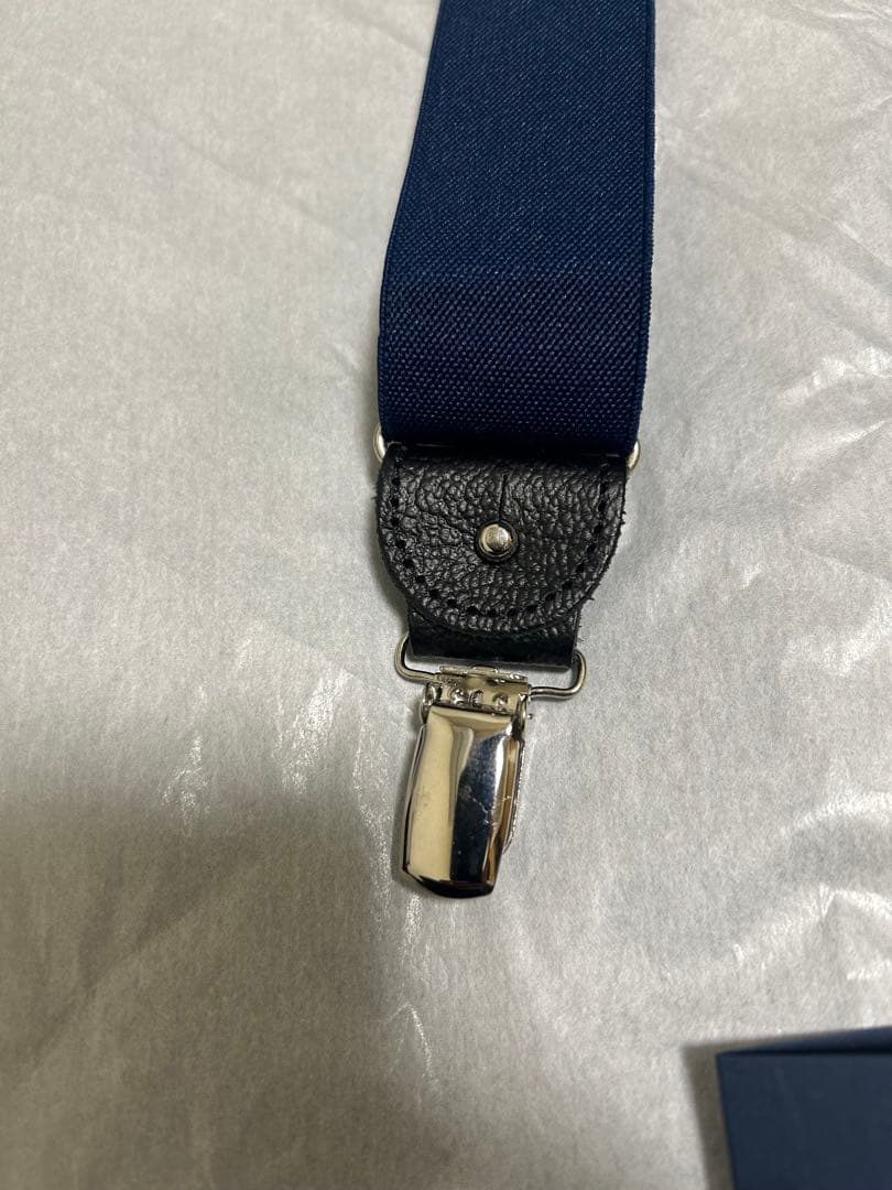 R*l様 アルバートサーストン サスペンダー（ネイビー無地）