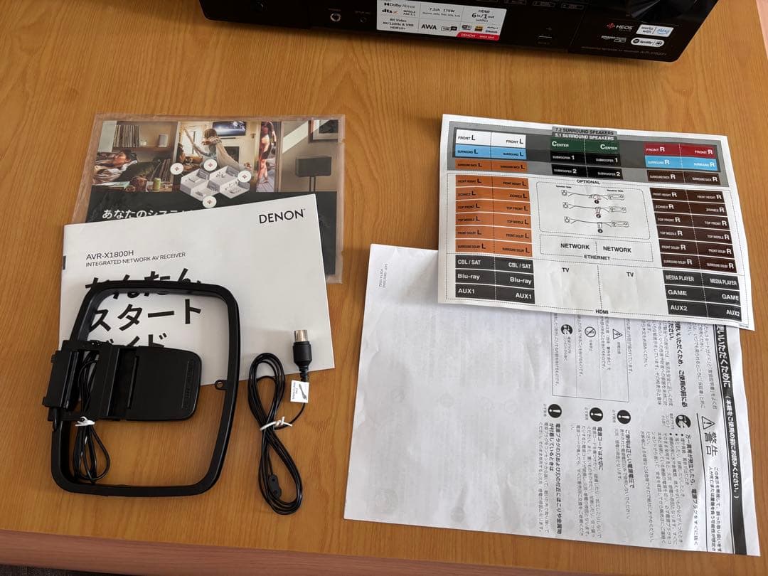 DENON AVR-X1800H 2025年購入