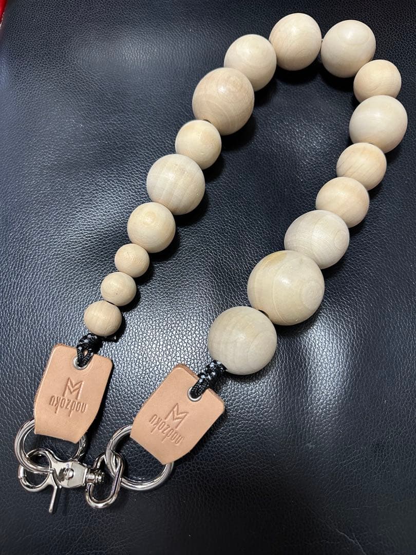 nodzoku ウッドボールウォレットチェーン　約70cm