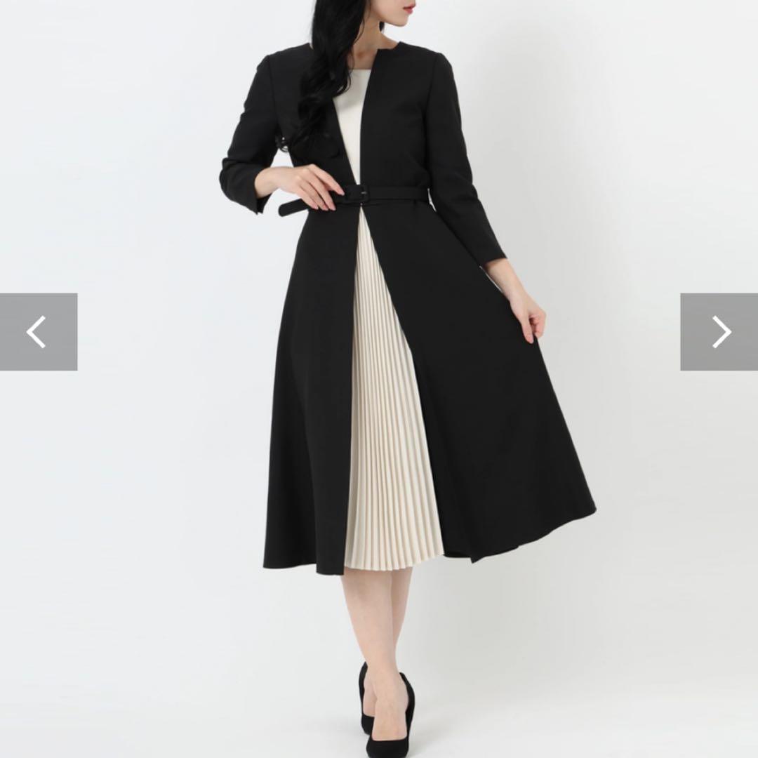 【未使用級】 ストロベリーフィールズ センタープリーツ ロング ワンピース 黒