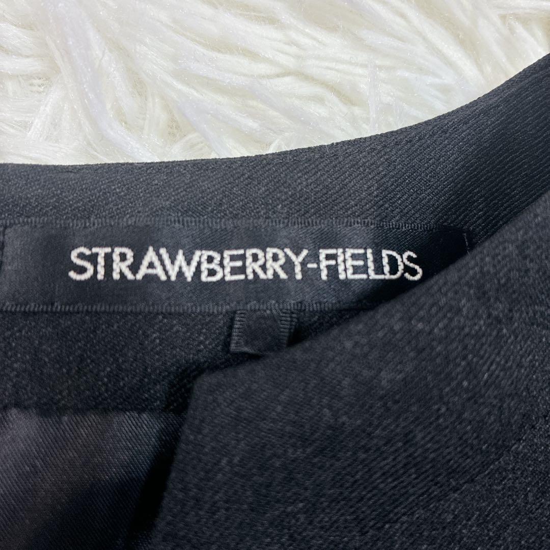 【未使用級】 ストロベリーフィールズ センタープリーツ ロング ワンピース 黒