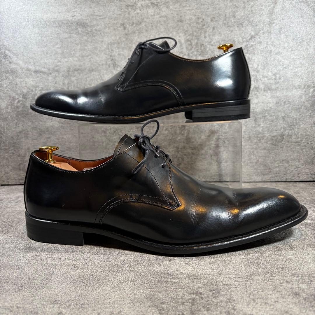 美品　ケンフォード　レザー　プレーントゥ　ビジネスシューズ　ブラック　26.5