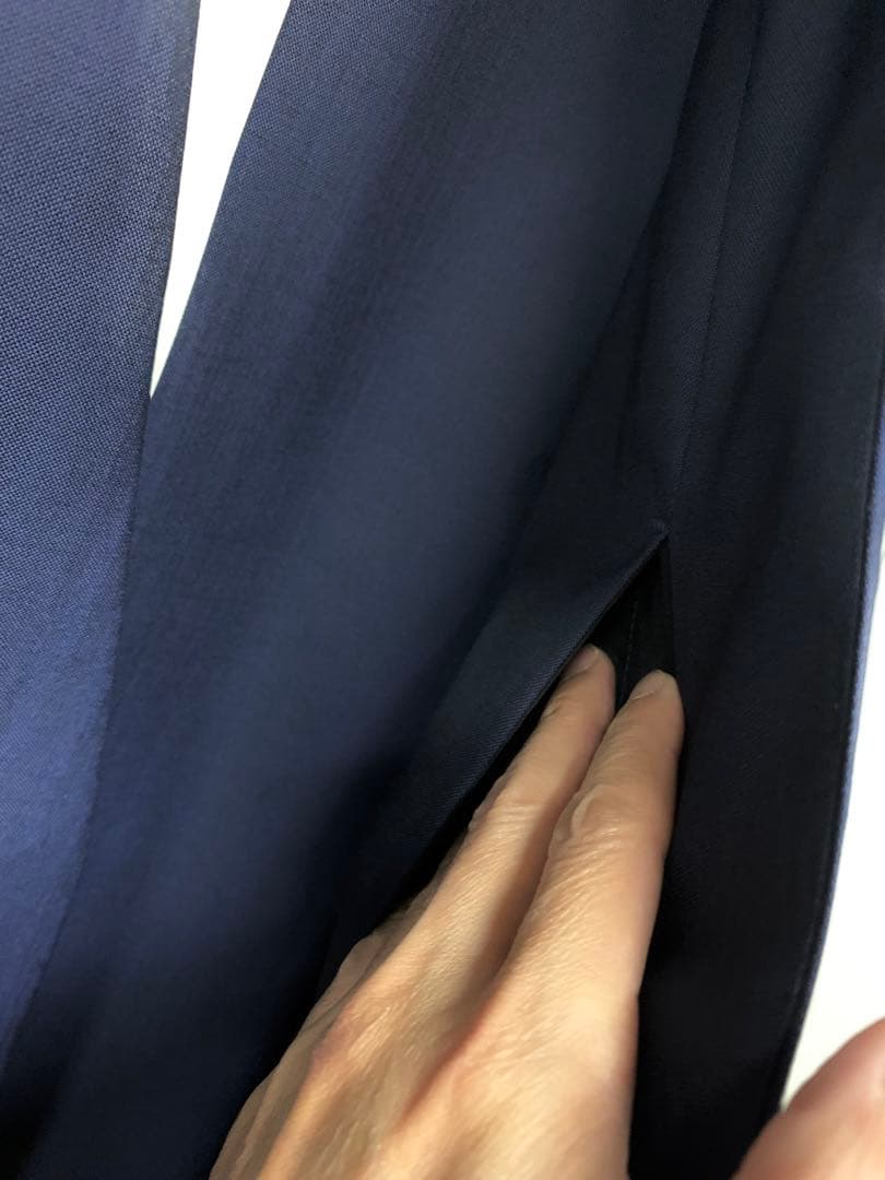 MAISON MARGIELA ネイビー ノーカラージャケット