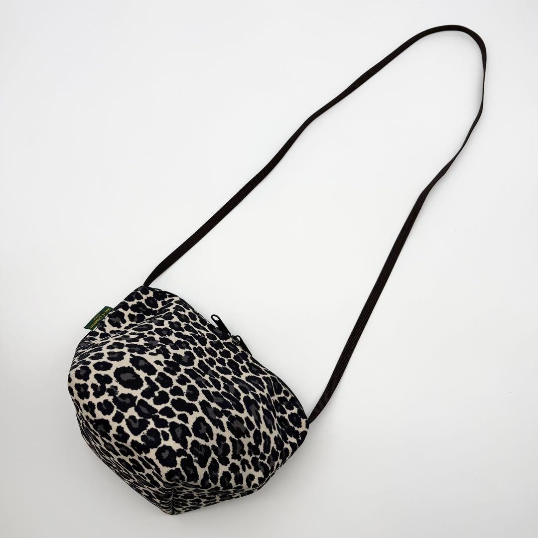 エルベシャプリエ 2885F 舟型ショルダーバッグ S パンサーブラン ヒョウ柄